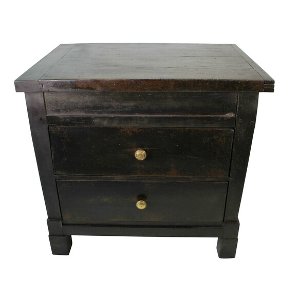 Ebonized Nightstand with Drawers 20277