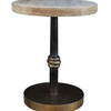 Limited Edition Mixed Metals and Oak Side Table 26139