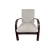 Single Mid Century French Slat Back Arm Chair 65996