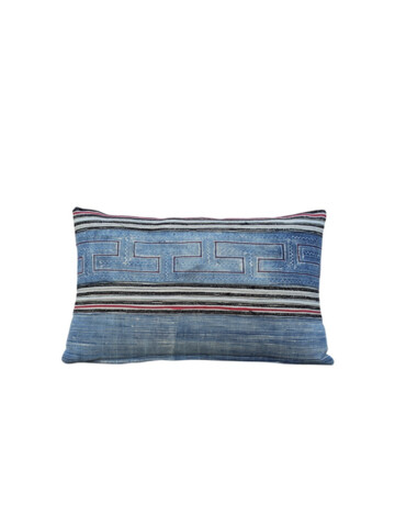 Antique Central Asia Indigo Pillow 67381
