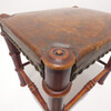 19th Century Danish Leather Stool/Bench 64068