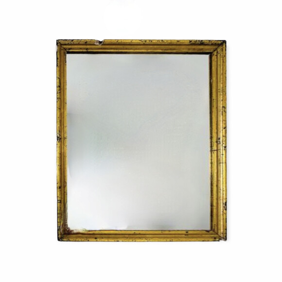 19th Century Spanish Gilt Wood Mirror 60658