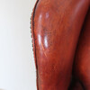 Danish Leather Wingback Chair 64016