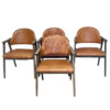 Set of (4) Danish Dining Chairs in Leather 64223