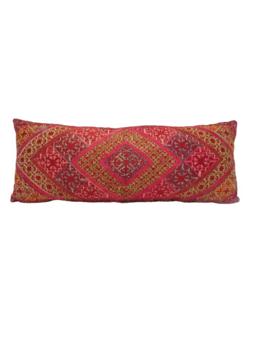 Rare 19th Century Embroidery Textile Pillow 59638
