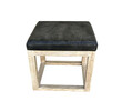 Lucca Studio Bryce Table/Stool with a Vintage Leather Top. 39651