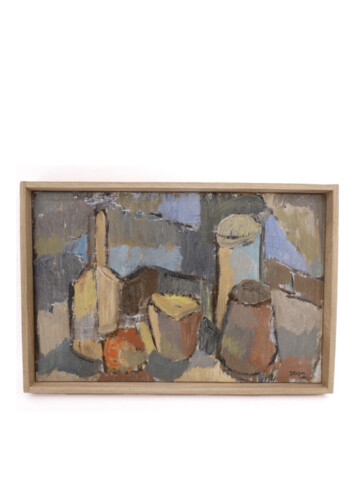Swedish Cubist Style Oil Painting 68002