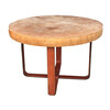 Lucca Studio Christopher Round Leather Coffee Table 53891