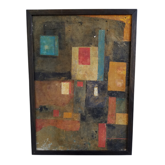 French Mid Century Mixed Media Collage 42253