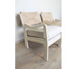 Pair of Lucca Studio Phoebe Oak Chairs with Linen Cushions 42045