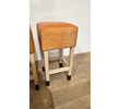 Lucca Studio Set of (3) Percy Saddle
Leather and Oak Stools 65566