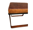 Lucca Studio Vaughn (stool) of saddle leather top and base 65956