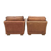 Pair of Leather French 1970's Roche Bobois Arm Chairs 40519