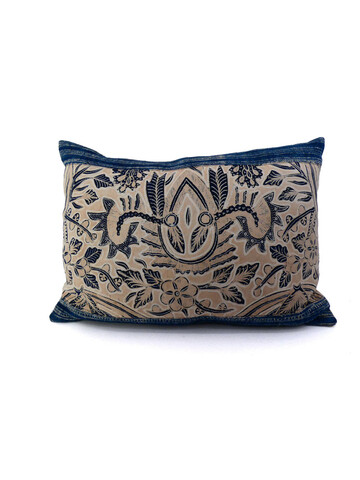 Vintage Indonesian Batik Textile Pillow 68104