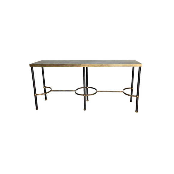 Bronze and Stone Top Console 42748