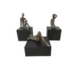 (3) Danish Modernist Bronze Sculptures 36775