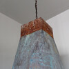 Huge and Exceptional 19th Century Copper Industrial Pendant 64347