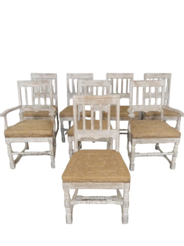 Set of (8) 19th Century Swedish Dining Chairs 66877