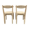 Set of (8) Guillerme & Chambron Oak Dining Chairs 66790