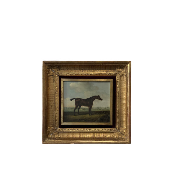 Danish 19th Century Painting Portrait of a Horse 65789