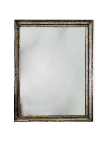 19th Century Italian Silver Leaf Mirror 50476