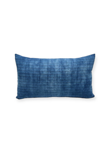Antique Central Asia Indigo Textile Pillow 65987