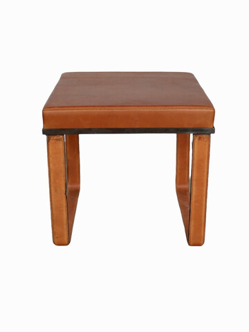 Lucca Studio Vaughn (stool) of saddle leather top and base 65951