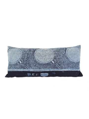 Vintage Indonesian Indigo Batik Textile Pillow 60224