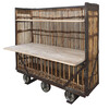 Belgian Rattan and Wood Cart 36179