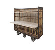Belgian Rattan and Wood Cart 36179