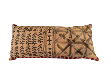 Vintage Indonesian Batik Textile Tribal Textile Pillow 24102