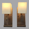 Pair of Limited Edition Walnut Sconces 40680