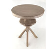 Lucca Studio Hazel Walnut Side Table with Base Detail 66533