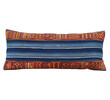 Huge Indigo and Embroidery Central Asia Textile Lumbar Pillow 32749