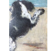 Danish Oil Painting Dogs at Beach 38147