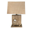 Limited Edition Oak and Plaster Lamp 40231