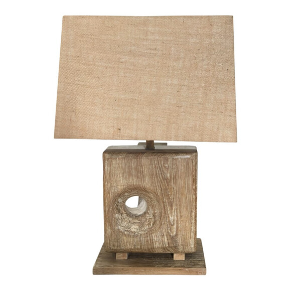 Limited Edition Oak and Plaster Lamp 40231