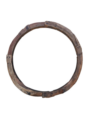 Rare Large Scale 18th Century Spanish Primitive Wood Ring 48156