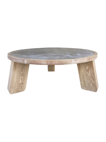 Lucca Studio Vance Coffee Table In Oak and Concrete. 41112