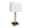 Limited Edition Oak and Leather Lamp 38534