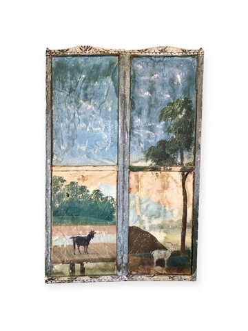 19th Century French Painted Screen 54982