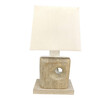 Limited Edition Oak and Plaster Lamp 38617