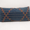 19th Century African Indigo and Embroidered Textile Pillow 60250