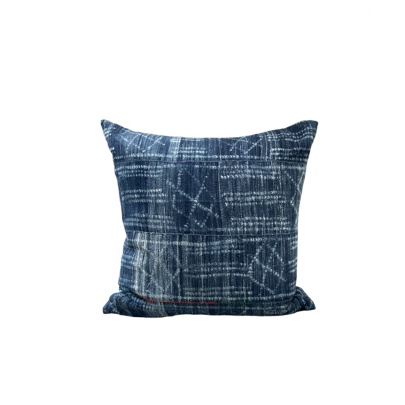 Vintage African Indigo Textile Pillow 63754