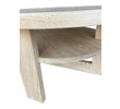 Lucca Studio Dubin Oak and Cement Top Coffee Table 41871