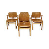 Set of (4) French Mid Century Dining Chairs 63365