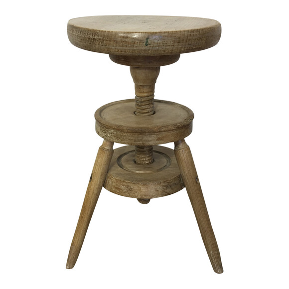 French Oak Stool/ Table 38833
