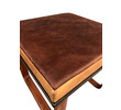 Lucca Studio Vaughn (stool) of saddle leather top and base 65956