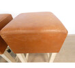 Lucca Studio Set of (3) Percy Saddle
Leather and Oak Stools 65054