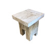 18th Century Wood Side Table with Limestone top 58753